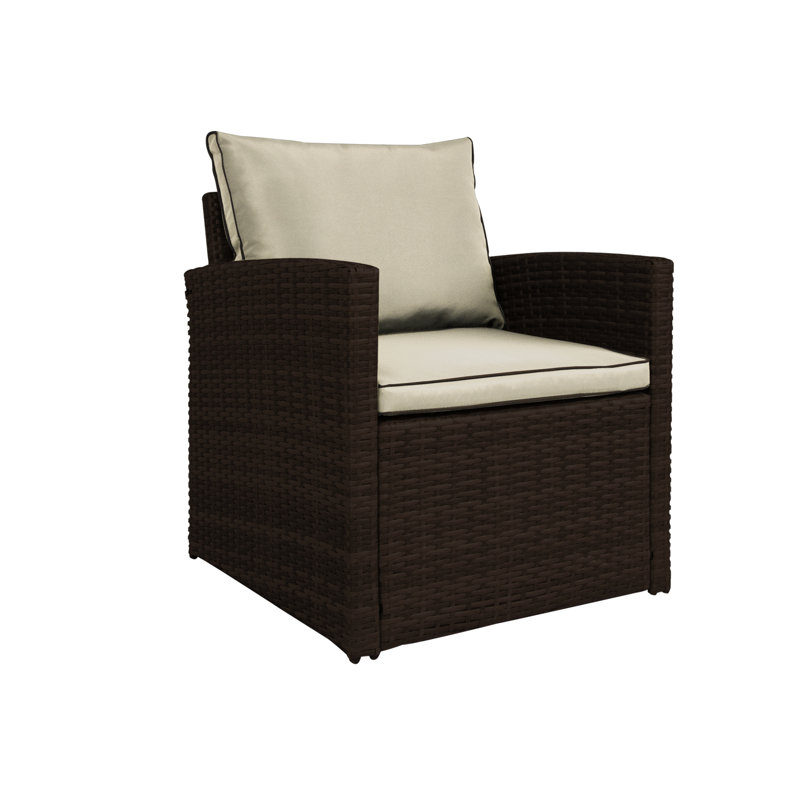 Ivy Bronx Lucan Wicker/Rattan 7 Person Seating Group with Cushions